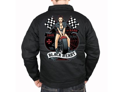 pánská bunda black heart LOUD AND HARD 1