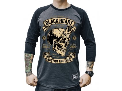 black heart triko devil skull