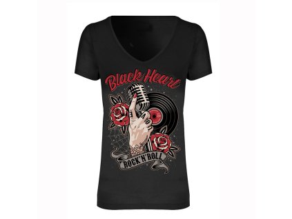 rock n roll triko black heart