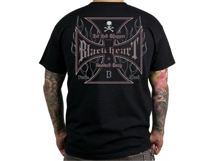 Pánské Triko BLACK HEART HOT ROD CROSS