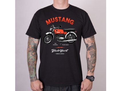 Triko BLACK HEART MUSTANG1