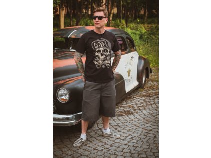 motorkářské oblečení hot rod oblečení black heart