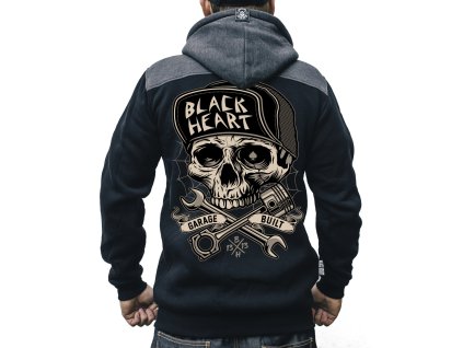 pánská mikina black heart garage built 1jpg