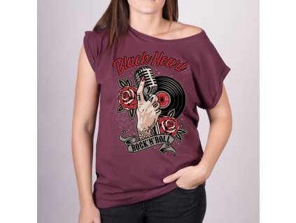 Triko black heart rock n roll ext 2