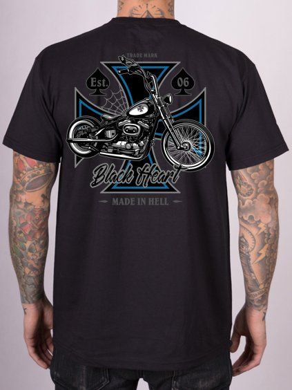 triko black heart chopper cross