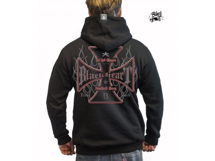Pánská Mikina BLACK HEART HOT ROD CROSS ZIP
