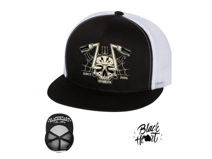 kšiltovka black heart CHOPPER SKULL hot rod chopper clothing