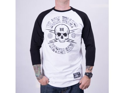 Triko BLACK HEART BASTARD SKULL1