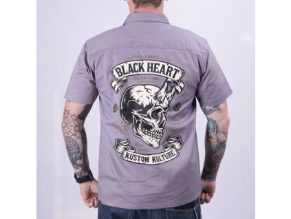 KOŠILE BLACK HEART DEVIL SKULL 1