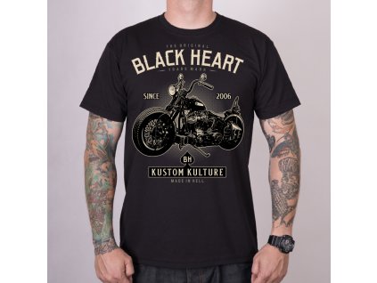 MOTORKÁŘSKÉ TRIKO BLACK HEART MOTORCYCLE