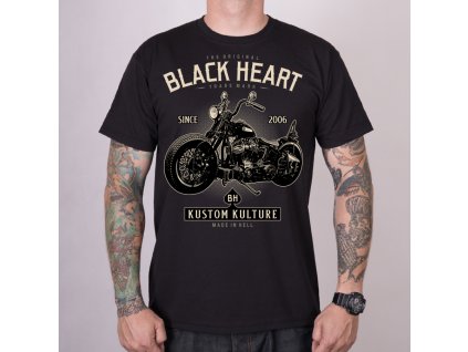 PÁNSKÉ TRIKO BLACK HEART MOTORCYCLE