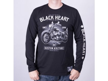 MOTORKÁŘSKÉ Triko BLACK HEART MOTORCYCLE 3