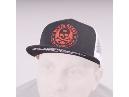 Ksiltovka BLACK HART RED SKULL BLK