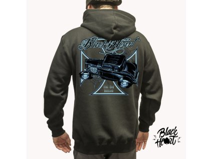 BLACK WIDOW ZIP HOOD BACK