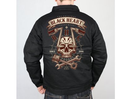 PANSKÁ BUNDA BLACK HEART CHOPPER SKULL