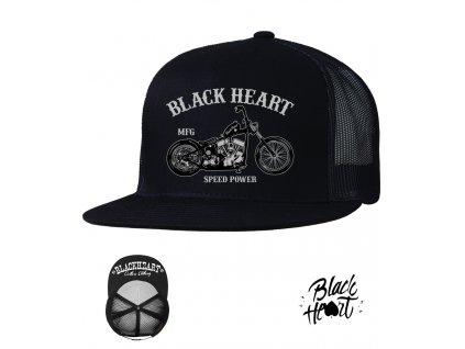 MOTORKÁŘSKÉ Triko BLACK HEART BOBBER CAFE RACER 11