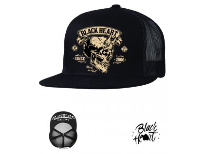 Kšiltovka BLACK HEART DEVIL SKULL