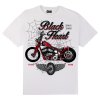 motorkářské triko black heart red baron chopperL