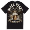 MOTORKÁŘSKÉ TRIČKO Triko BLACK HEART BEER BIKER