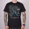 Pánské MOTORKÁŘSKÉ tričko BLACK HEART BLUE BOBBER