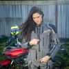 Dámská touringová moto bunda W-TEC Smackton Lady (Barva šedo-oranžová, Velikost XS)