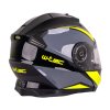 Výklopná přilba W-TEC Banelmeda (Barva šedo-černo-fluo žlutá, Velikost XS (53-54))