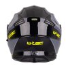 Výklopná přilba W-TEC Banelmeda (Barva šedo-černo-fluo žlutá, Velikost XS (53-54))