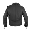 Pánská kožená bunda W-TEC Brineo (Barva matně černá, Velikost S)