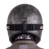 Moto přilba W-TEC Retron s brýlemi Chesster (Barva Rusty Grey, Velikost XS (53-54))