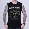 triko bez rukavu BLACK HEART