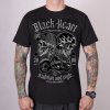 MOTORKÁŘSKÉ  Triko BLACK HEART TRIDITIONAL  AND STYLE