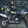 Dámské moto kalhoty W-TEC Spirital Lady (Barva černá-fluo žlutá, Velikost M)