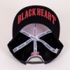 Kšiltovka BLACK HEART SNAPBACK BONES