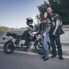 Dámské moto jeansy W-TEC GoralCE (Barva modrá, Velikost S)