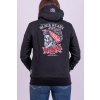 Dámská mikina BLACK HEART PIN UP SKULL
