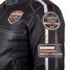 Pánská kožená moto bunda W-TEC Sheawen Vintage (Barva černá, Velikost L)