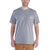 Tričko Carhartt K87 Pocket t-shirt heather gray