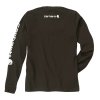 Tričko Carhartt Sleeve logo long sleeve peat