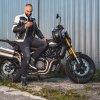 Pánské moto jeansy W-TEC Komaford (Barva tmavě šedá, Velikost 3XL)