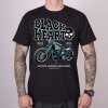 Pánské MOTORKÁŘSKÉ tričko BLACK HEART BLUE BOBBER 2 jakost