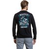 Pánské tričko s dlouhým rukávem Meatfly Blackheart Skull, Black
