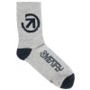 Meatfly ponožky Long Grey Bike (Velikost S)