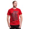 Meatfly pánské tričko Big Shock Shattered Dark Red (Velikost M)