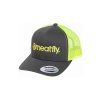 Meatfly kšiltovka MF Logo Trucker Charcoal/Neon Green