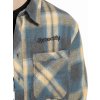 Meatfly pánská košile Kurt Cream / Blue (Velikost S)