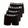 Meatfly pánské boxerky Balboa Boxershorts Four Pack Black/Black