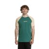 Meatfly pánské tričko Ozzy Raglan Forest Green / Sand (Velikost S)