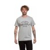 Meatfly pánské tričko Yvans Written Patch Grey (Velikost M)