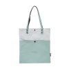 Meatfly kabelka Janie Mint / Light Grey | Modrá | Objem 3 L