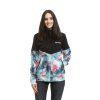 Meatfly dámská technická mikina Omni Black / Flower